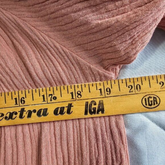 NWT LULUS MAUVE BOAT RUFFLED GAUZY TOP SIZE M - Picture 9 of 10